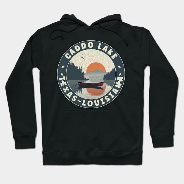 Caddo Lake Texas-Louisiana Sunset Hoodie by turtlestart